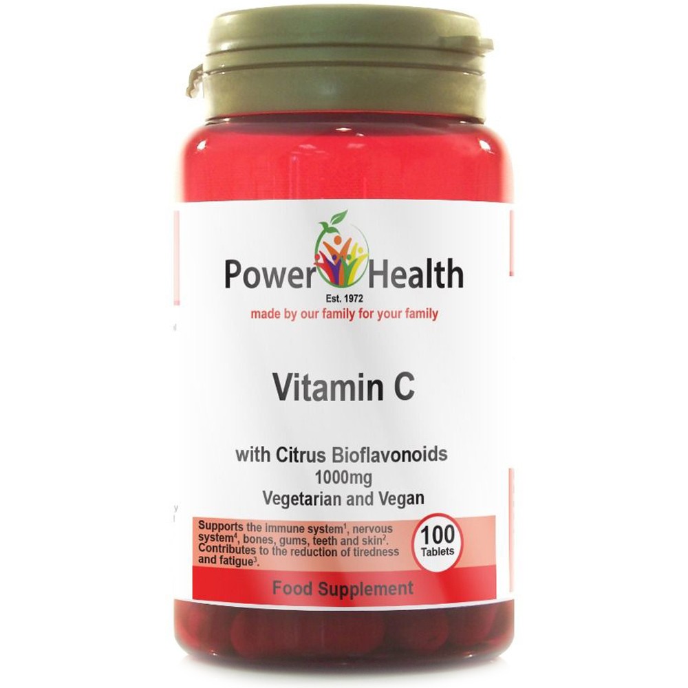 Power Health Vitamin C 1000mg Citrus Bioflavonoids 100 Tablets Immune Support