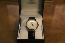 Orient SAC0009N0 2nd Gen. Bambino Ver. 2 Automatic Watch Cream Dial Blue Hands
