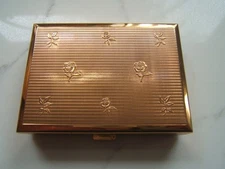 Vintage Gold Tone AGME Switzerland Musical Compact Alouette