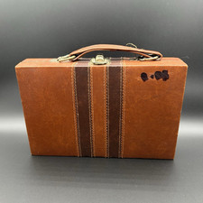 Travel Dominoes Complete Game Set Brown Case ...