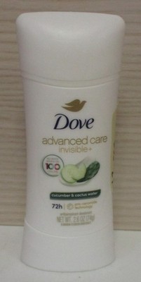 Dove Advanced Care Invisible+ 72HR Deodorant Cucumber & Cactus Water 2.6Oz 2 PK