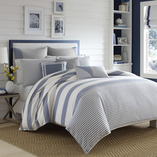 - Queen Duvet Cover Set, Cotton Reversible Bedding with Matching Shams, Mediterr