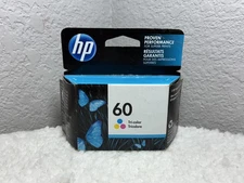 HP 60 Tr-Color Genuine Ink Cartridge Sealed Box Exp. 08/2023 ~ FREE SHIPPING!