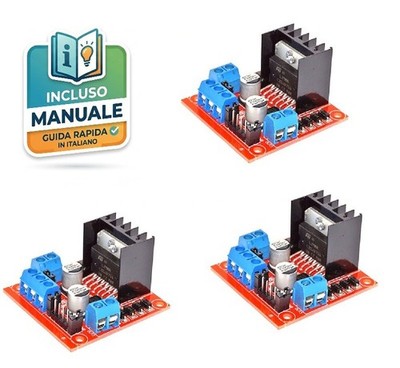 3 Stück L298N Dual H Brücke Motortreiber Modul für Arduino DC Schritt Roboter Auto