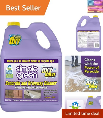 #ad Oxy Solve Concrete and Driveway Pressure Washer Cleaner Purple Unscented 1... $40.84