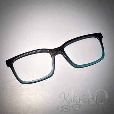 Pair Eyewear - Kirby Topper - GRADIENT: Black to Spearmint - Eyeglass Topper