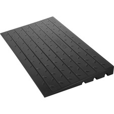 2200lb 3-Channel 2.6in Rise Rubber Threshold Ramp & Cord Cover