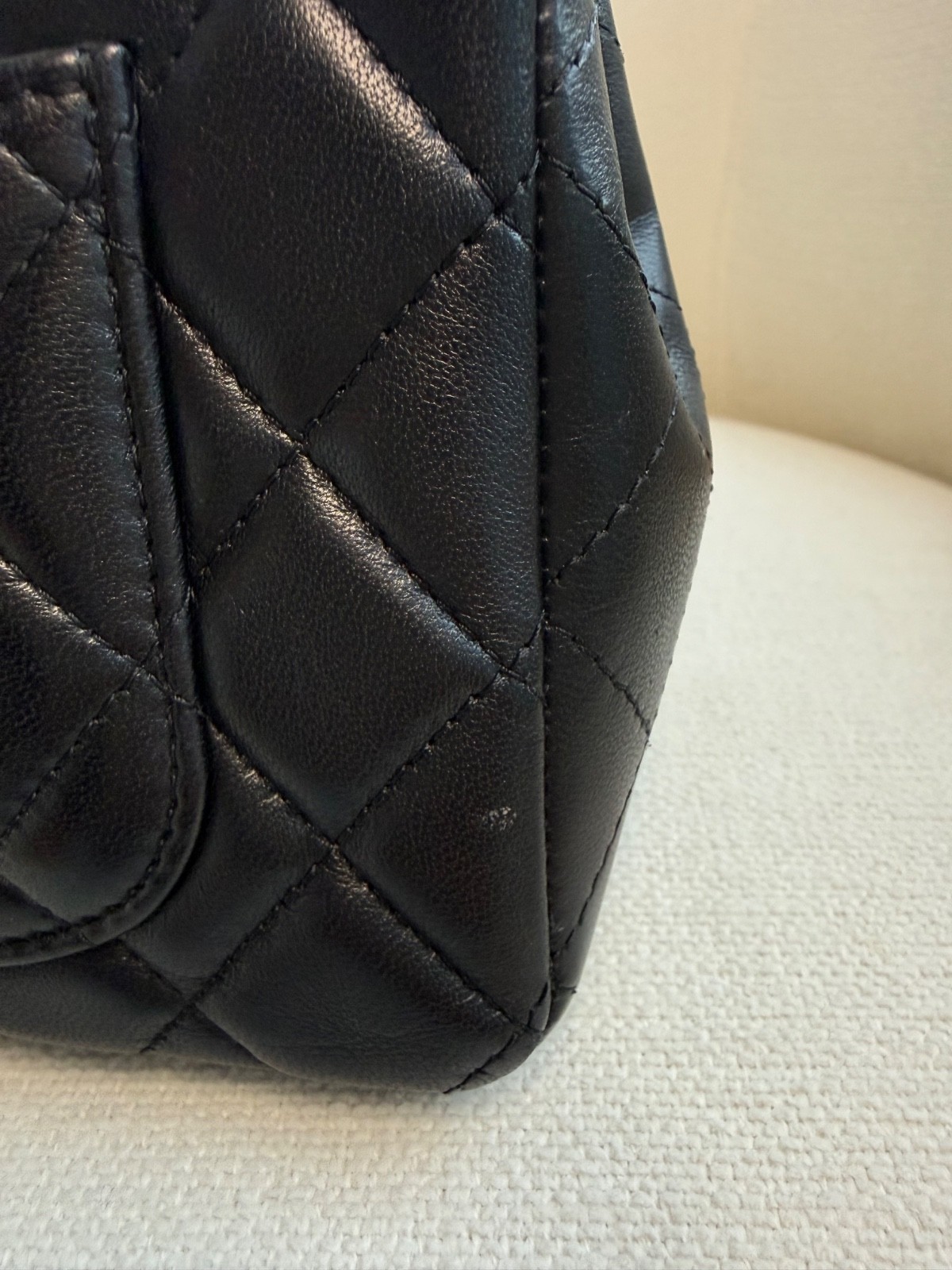 CHANEL Mini Rectangular Flap Bag Black Lambskin w… - image 7