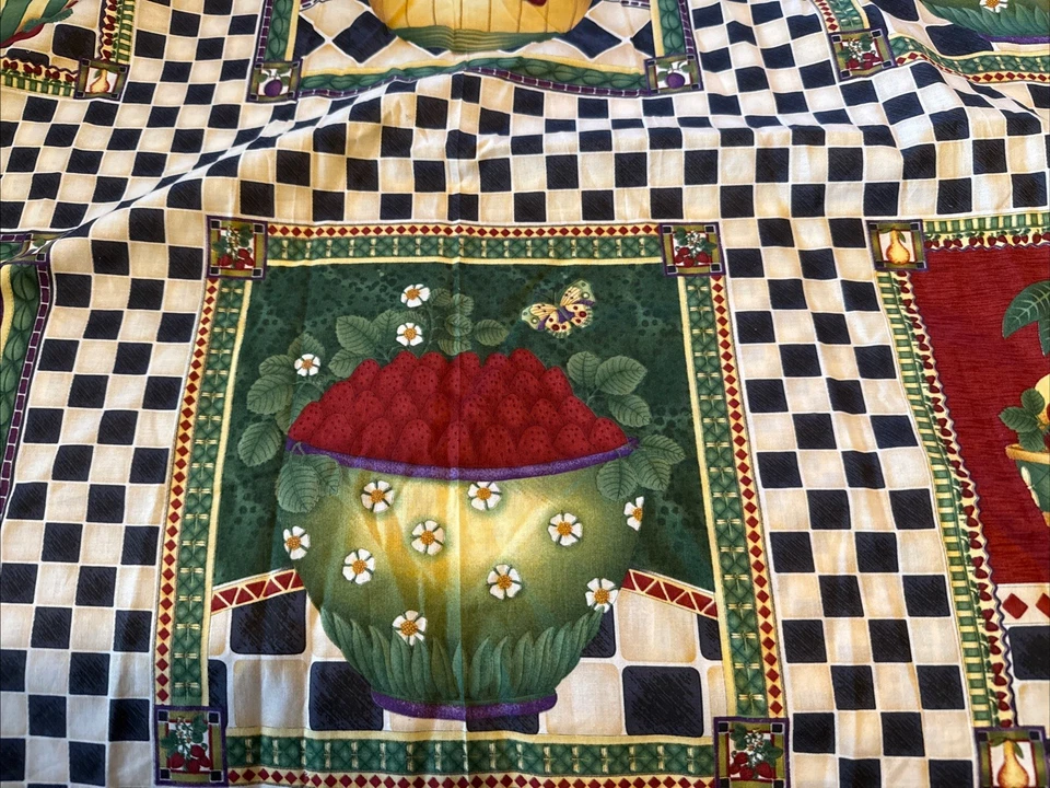 Panel de edredón algodón de debbie mumm tela Cestas de frutas 44 X 30 Foto 4 de 4