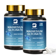 240Pills Magnesium Complex with Ashwagandha For Sleep Stress Relief Support Bone