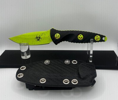 *NIB*MICROTECH SOCOM ALPHA MINI CLONE*ZOMBIE EDITION*GREEN*3.75'' BLADE*
