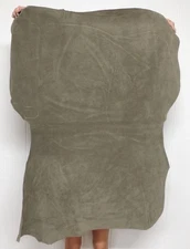 5-6 oz GRAY CALF Leather Hide for Pouches Aprons Crafts Buckskin Footwear Bags