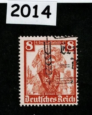 Used Stamp B73 Native costume Brandenburg Germany 1935 #2014 - Image 1 of 2