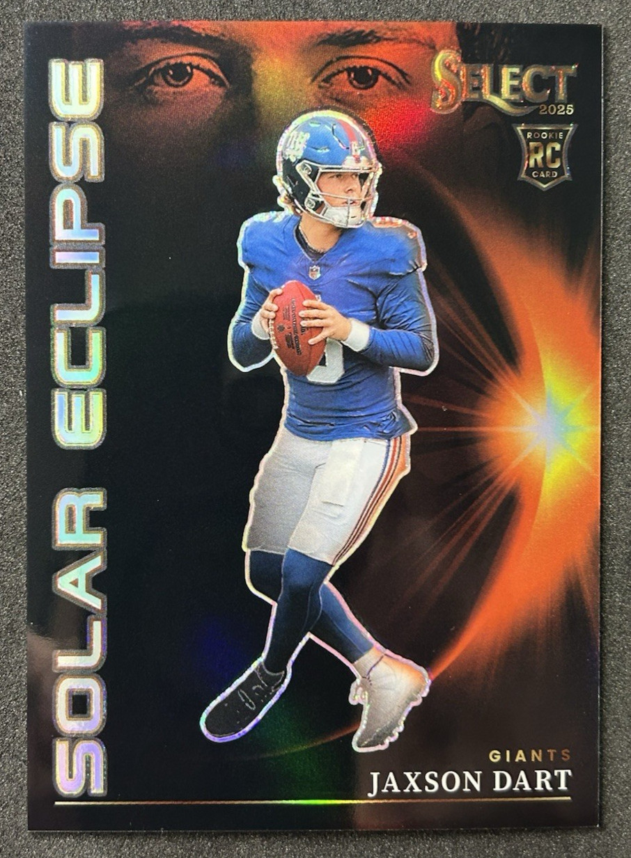 2025 Panini Select - Jaxson Dart Solar Eclipse Case Hit SSP RC Giants Rookie 📈