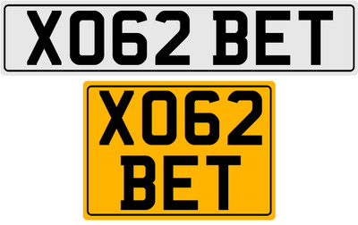 XO62 BET BET BETTY BETH BETS PRIVATE NUMBER PLATE UK NAME UNIQUE GIFT