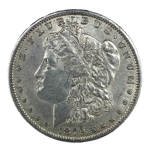 1879 O Large O Morgan Dollar AU-About Uncirculated 90% Silver $1 US Coin # 2376