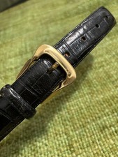Brighton Shiny Black Genuine Leather Belt