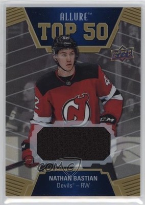 2019-20 Upper Deck Allure Top 50 Jerseys Nathan Bastian #T50-16 Rookie RC 1r9e