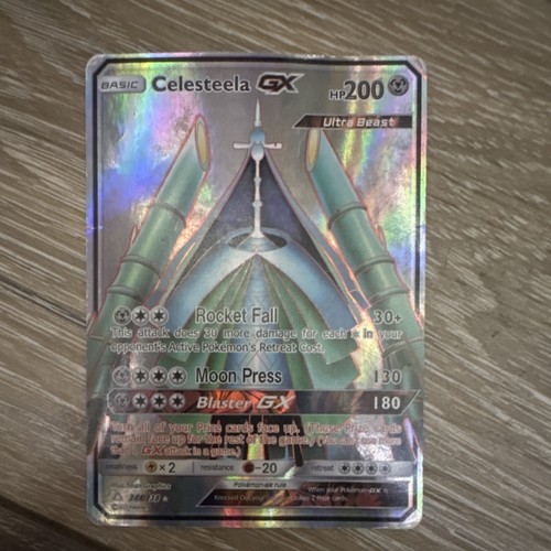 Pokemon Celesteela GX Full Art Holo Ultra Prism 144/156 Ultra Rare HP 200