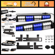 32 Led Windshield Visor Lights Hazard Warning Strobe Light Bar For Safety 32 Led Windshield Visor Lights Hazard Warning Strobe Light Bar For Safety