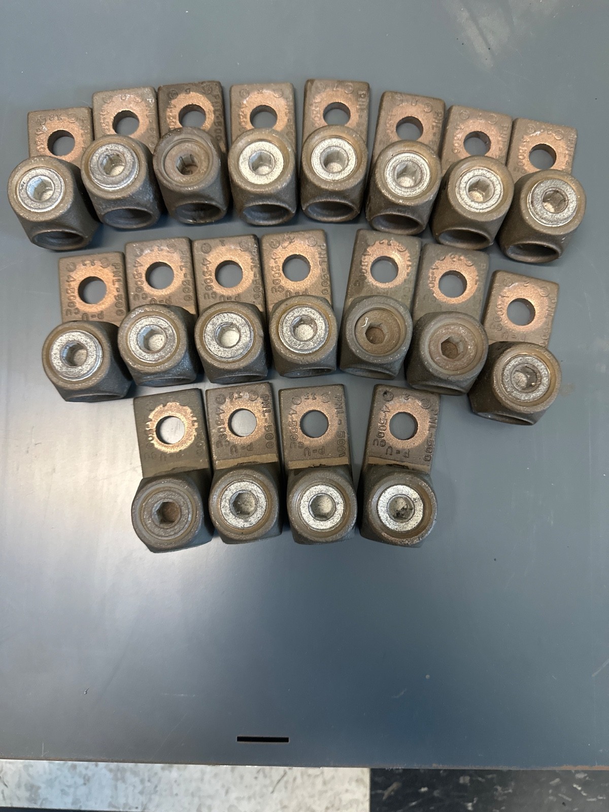 Penn-Union PNL-500 Bronze Solderless Mechanical Lug 500MCM 4-AWG P-U lot of 19