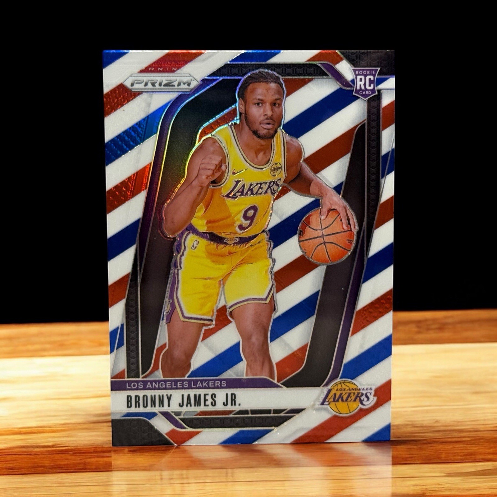 Bronny James Jr 2024-25 Panini Prizm Red White Blue RC Los Angeles Lakers #243