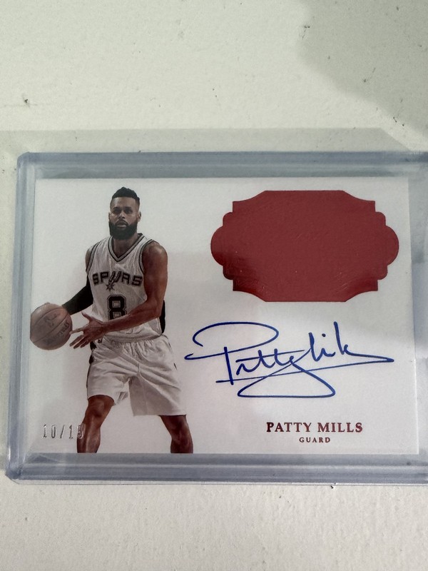 2016-17 Panini Flawless Basketball Patty Mills Ruby Greats /15 Auto #G-PM