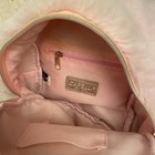 Girl’s Pink Fuzzy Mini Backpack By Capelli New York — photo 5