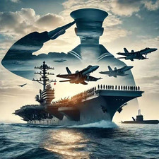Navy Diamond Painting Kits for Adults, Military Diamond Art Kits 