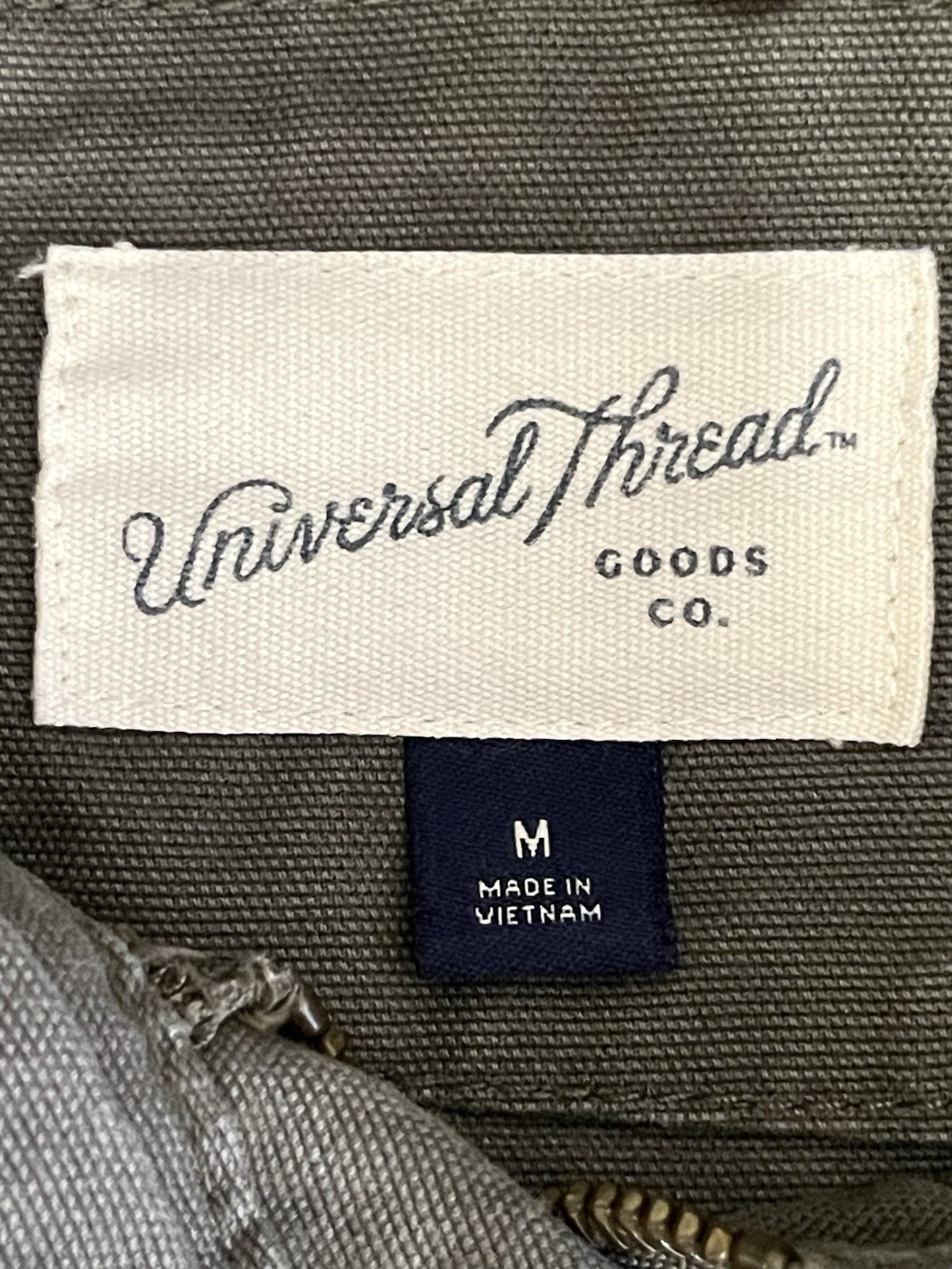 Universal Thread Woman’s Olive Green Zip/Snap Mil… - image 8