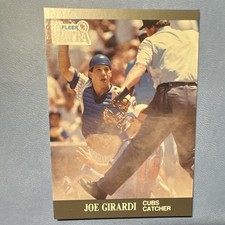 1991 Fleer Ultra Joe Girardi #60 Chicago Cubs MLB Baseball Card