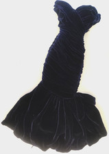 Franklin Mint Princess Diana 16" Doll blue velvet TravoltaDress/Necklace Only