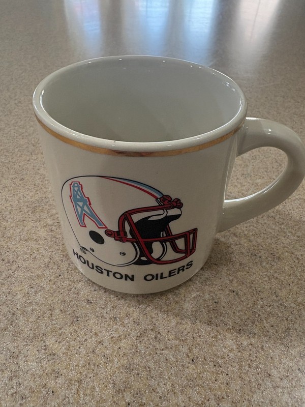 Houston Oilers Vintage 1991 AFC Champions Ceramic Coffee Mug with Roster