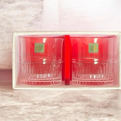 HOYA Crystal Shot Glass 2pcs set 5.5x5cm/2.16x1.96'' HOYA Crystal HOYA Crystal