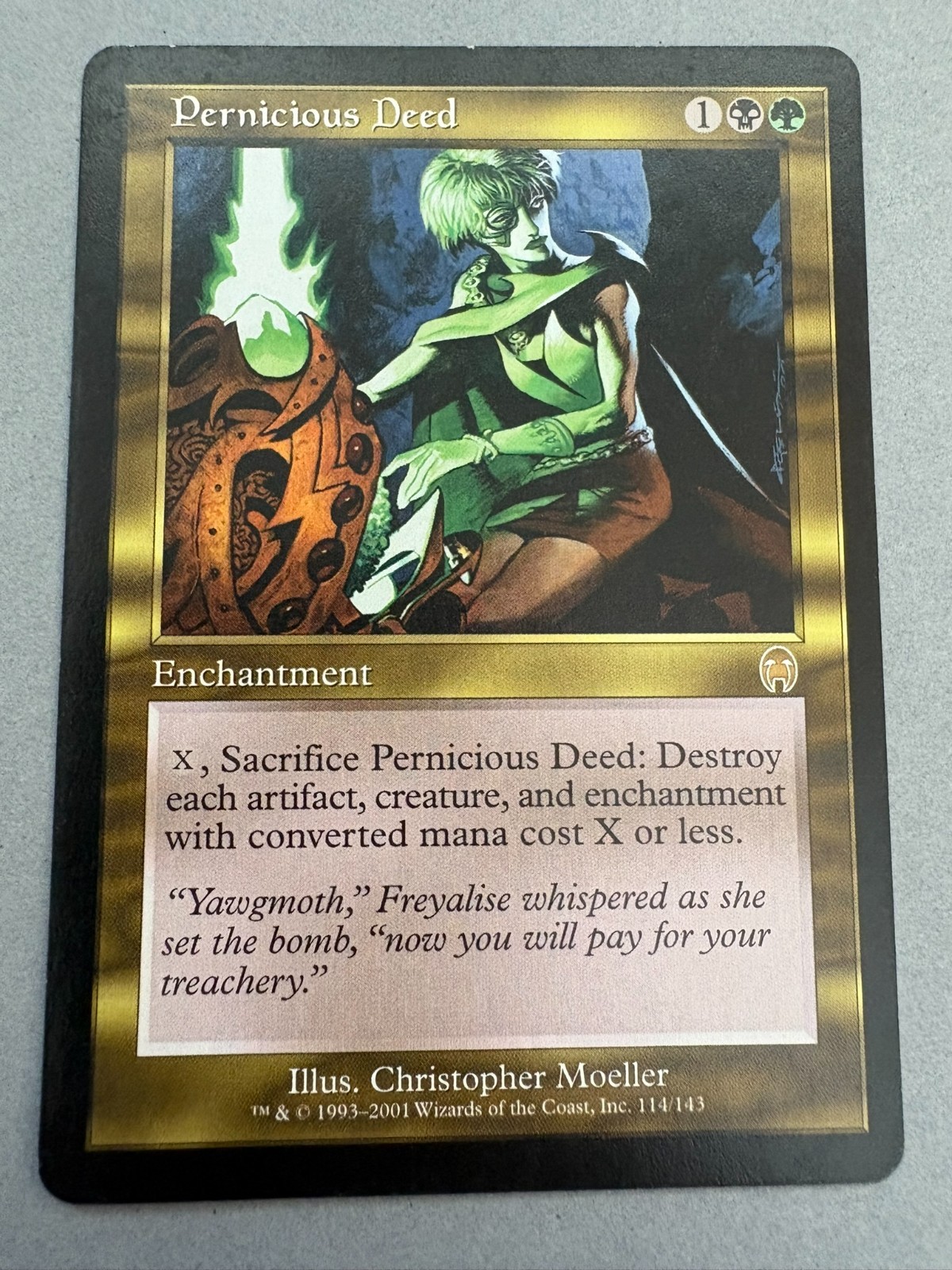 Pernicious Deed, Apocalypse, Magic The Gathering MTG, Lightly Played