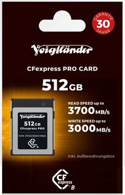 Voigtländer CFexpress Professional 512GB Typ-B | CFexpress-Karten