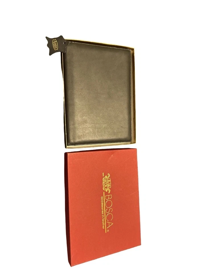 Nuevo de Lote Antiguo Bosca Sillín Cuero Álbum de Fotos Porta Fotos Nuevo en Caja Etiquetado Regalo Foto 2 de 4