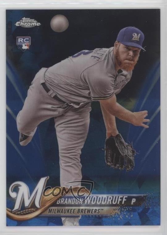 2018 Topps Chrome Sapphire Edition Brandon Woodruff #179 Rookie RC 1c7
