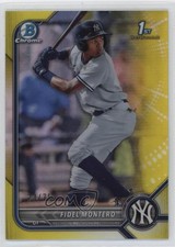 2022 Bowman Chrome Prospects Yellow Refractor 23/75 Fidel Montero #BCP-74 0i5v