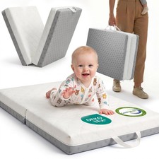 2026 New Pack and Play Mattress Pad, Bi-Fold Memory Foam 38x26x3