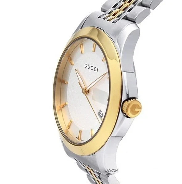 Reloj Gucci G-Timeless 38mm Caja Plateado, Cuarzo Hombre Dorado (YA126409) Foto 3 de 4