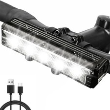 Powerful 2500LM LED Bike Light Bar 4800mAh Re...