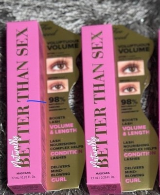 2 Pack Too Faced Naturally Better Than Sex Mascara 7.7ml Each. Authentic 