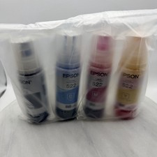 Genuine Epson 522 EcoTank Ink Bottle Set 4 Pack BK C M Y OEM Exp 11/2030