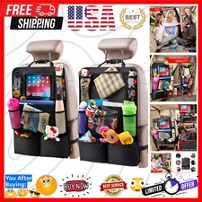 Backseat Car Organizer, Kick Mats Back Seat Protector with Touch Screen Table...