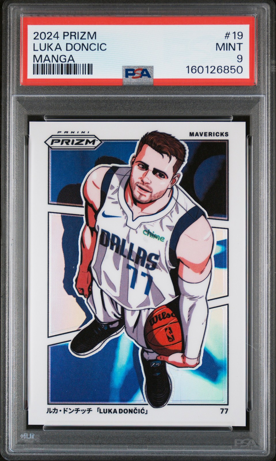 2024 PANINI PRIZM MANGA #19 LUKA DONCIC PSA 9