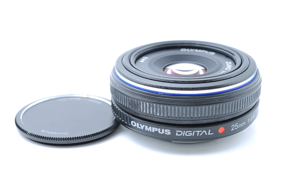Near Mint Olympus Zuiko Digital 25mm f/2.8 Standard Pancake Lens From Japan - Image 2 of 4