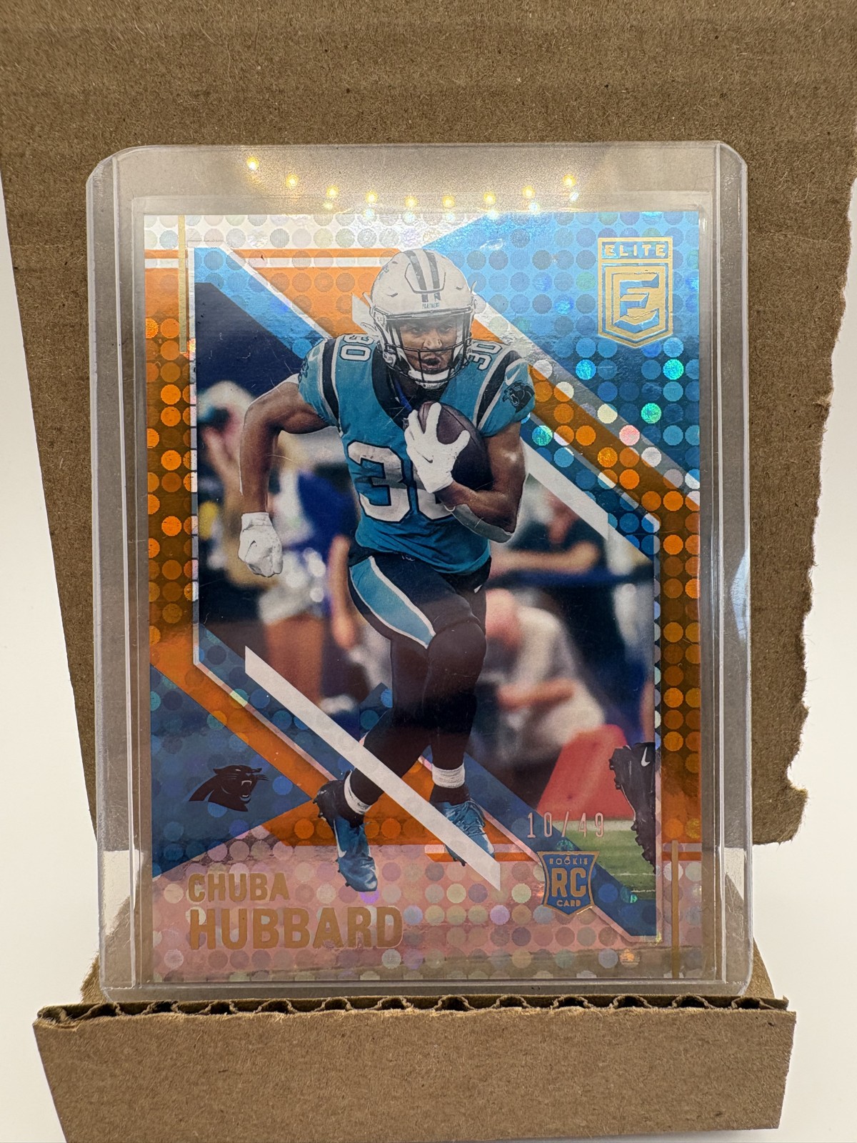 Chuba Hubbard Panini Chronicles Elite Update #189 Orange