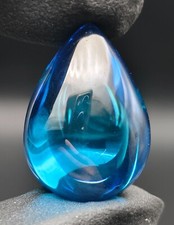 Regalo de negocios gota azul ojo de Naga cristal piedra preciosa fortuna amuleto tailandés CP600