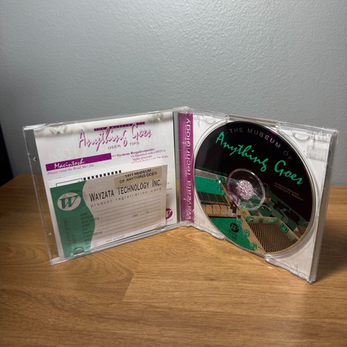 The Museum Of Anything Goes PC Computer CD-Rom VTG Wayzata Technology 1995 RARE - Picture 4 of 7